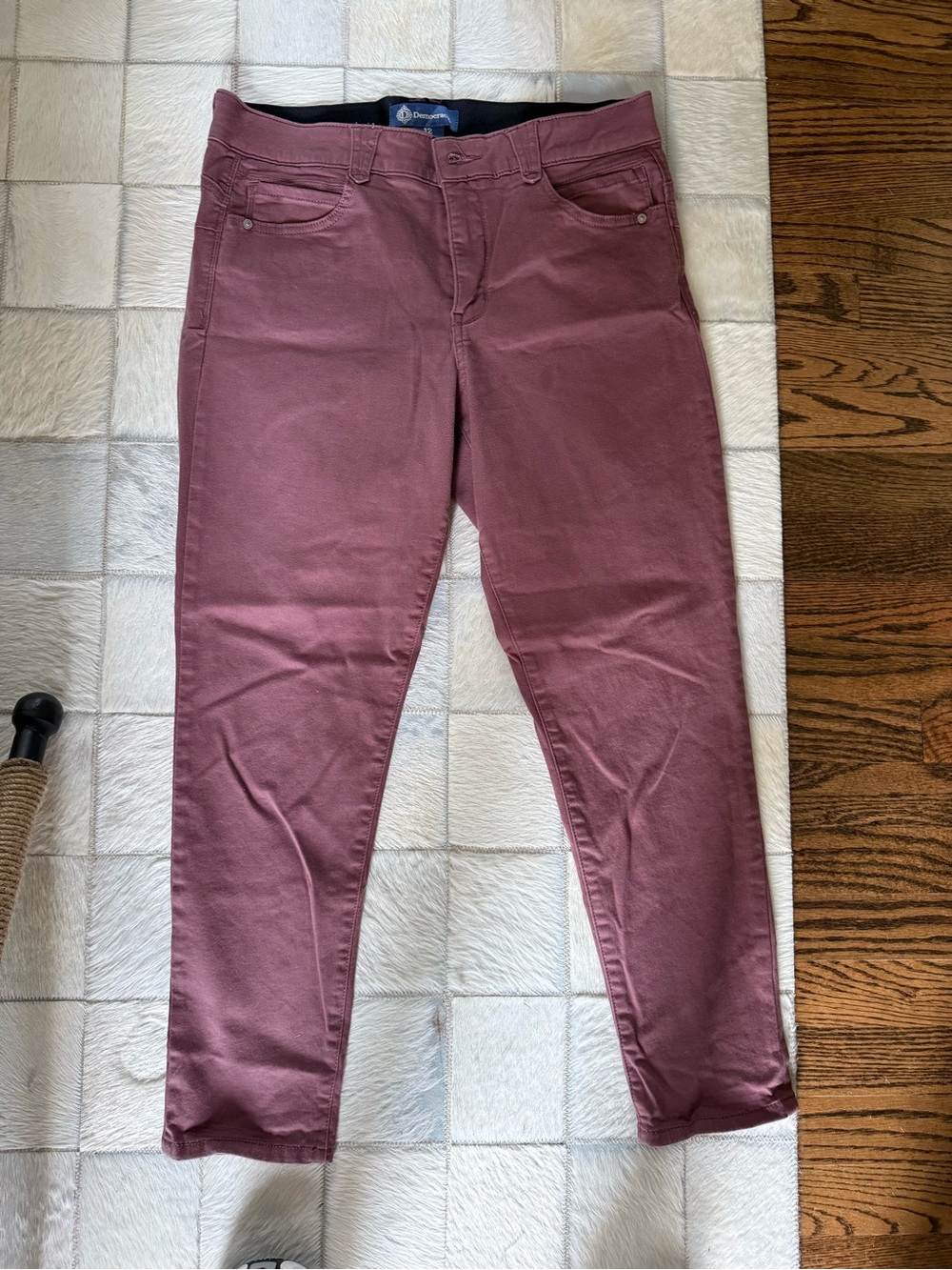 Democracy Skinny Jeans in Mauve Rose
